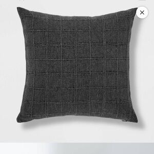 NEW Threshold Dark Gray Oversized Pattern Throw Pillow